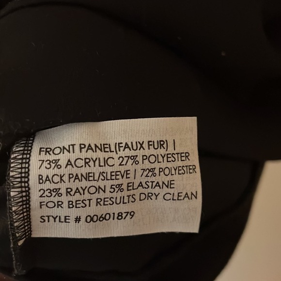 Club Monaco Crew Neck Faux Fur Front Pullover Sweater Size L - Picture 7 of 7